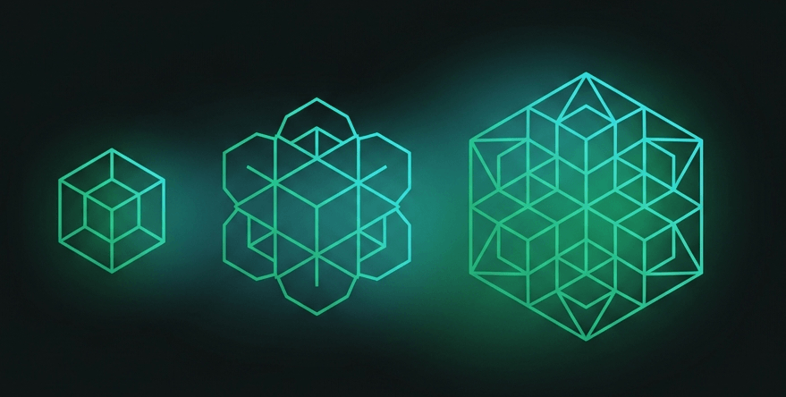 Illustration of a family of AI models offered at different tiers that trade off capability, speed, and cost, with the right one chosen to fit each task.